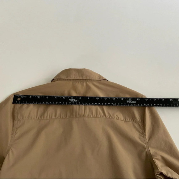 Lascana Shirt Sz 4 Mocha Brown Cotton Office Siren Corpcore Quiet Luxury Classic - Picture 6 of 12